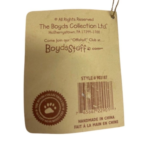 Boyds Bears The Head Bean Collection Thinkin' of Ya Series Teddy bear NWT! - Picture 3 of 4